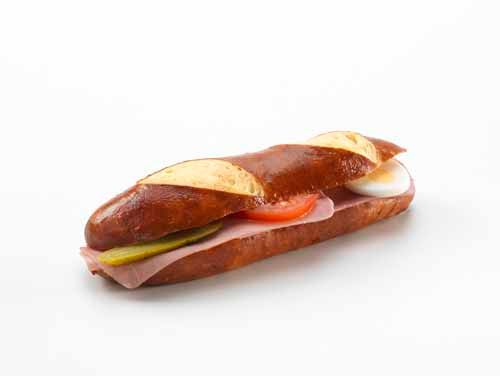 Laugenstange Schinken - Bäckerei, Konditorei, Confiserie Mock