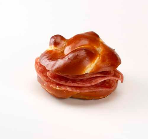 Sandwich mit Salami - Bäckerei, Konditorei, Confiserie Mock