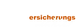 Das Wort „Versicherung“ ist in Orange auf weißem Hintergrund geschrieben.