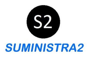 El logotipo de suministro2 es un círculo negro con el número s2 dentro.
