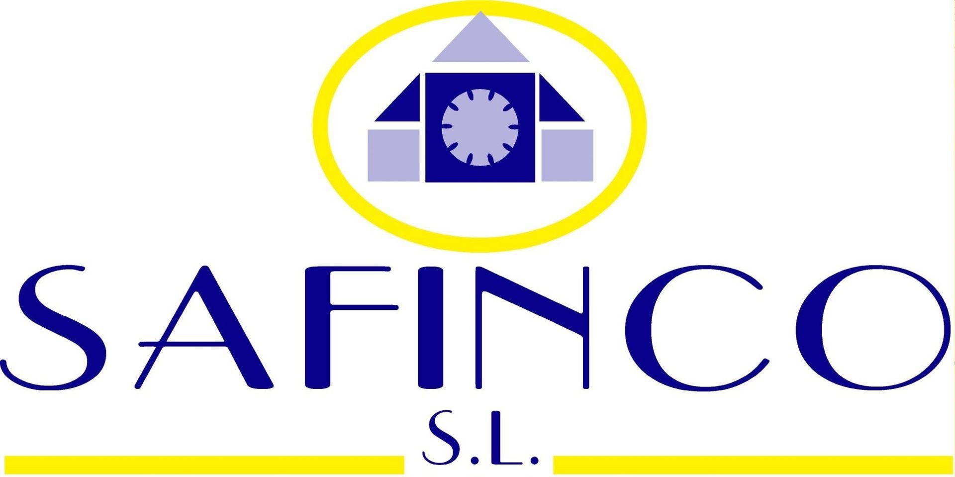 Un logotipo azul y amarillo para Safirco SL