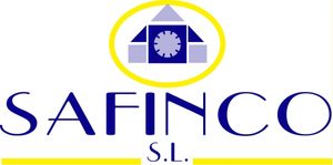 Un logotipo azul y amarillo para Safirco SL