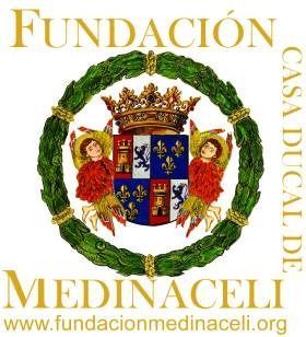Un logotipo para la Fundación Medinaceli con un escudo de armas.