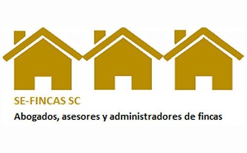 Un logotipo para se-fincas sc muestra tres casas.