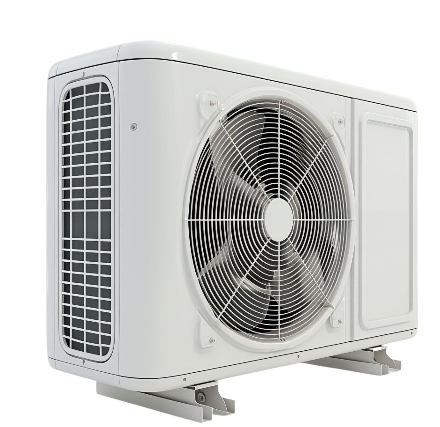 Une pompe à chaleur blanche