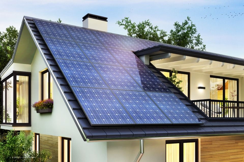 Bild von Solaranlage auf Dach