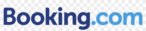 The Booking.com logo in dark blue and light blue text on a white background.