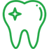 Icon Zahn mit Sternchen