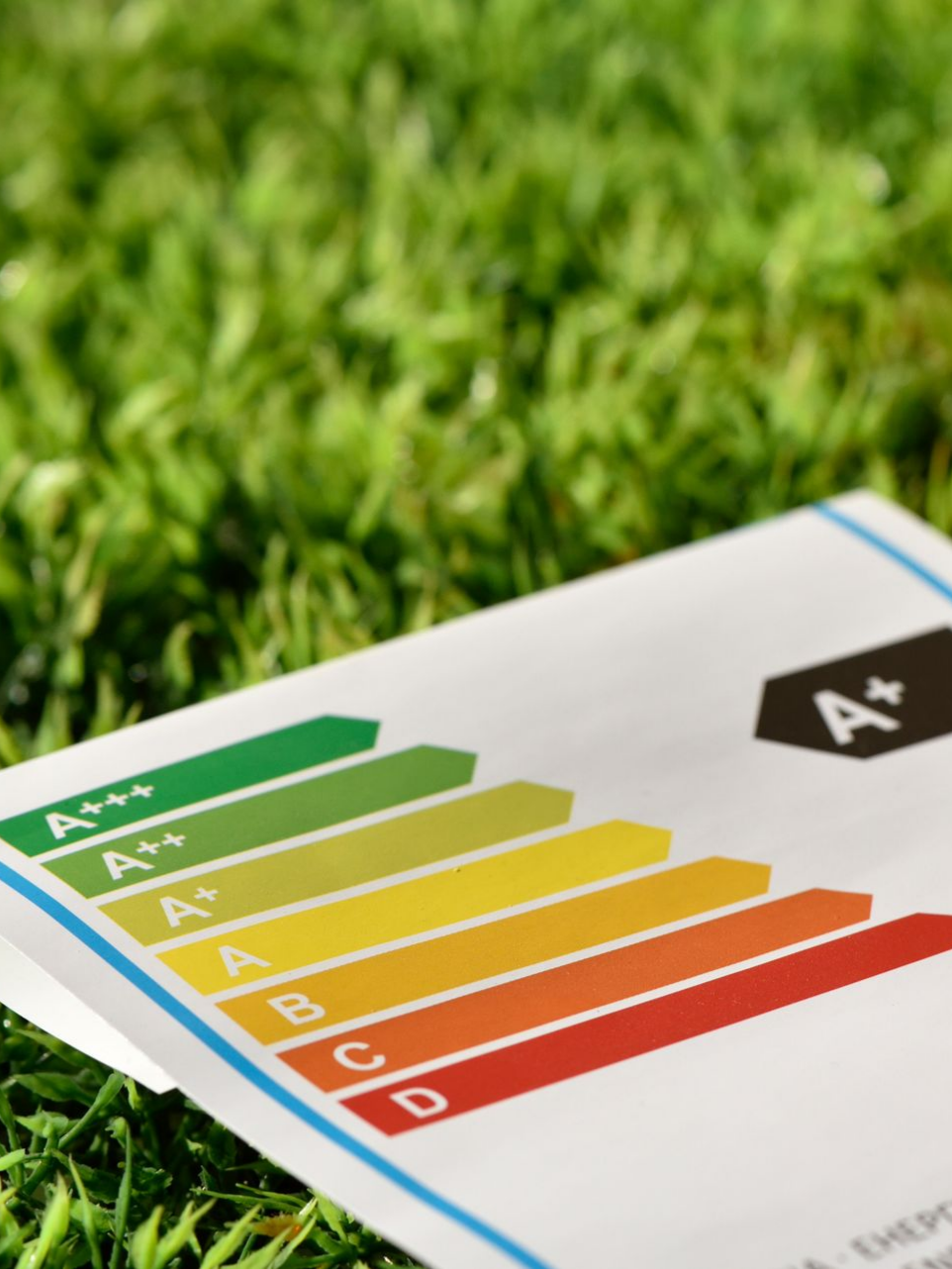 Étiquette d'efficacité énergétique notée de A+++ à D