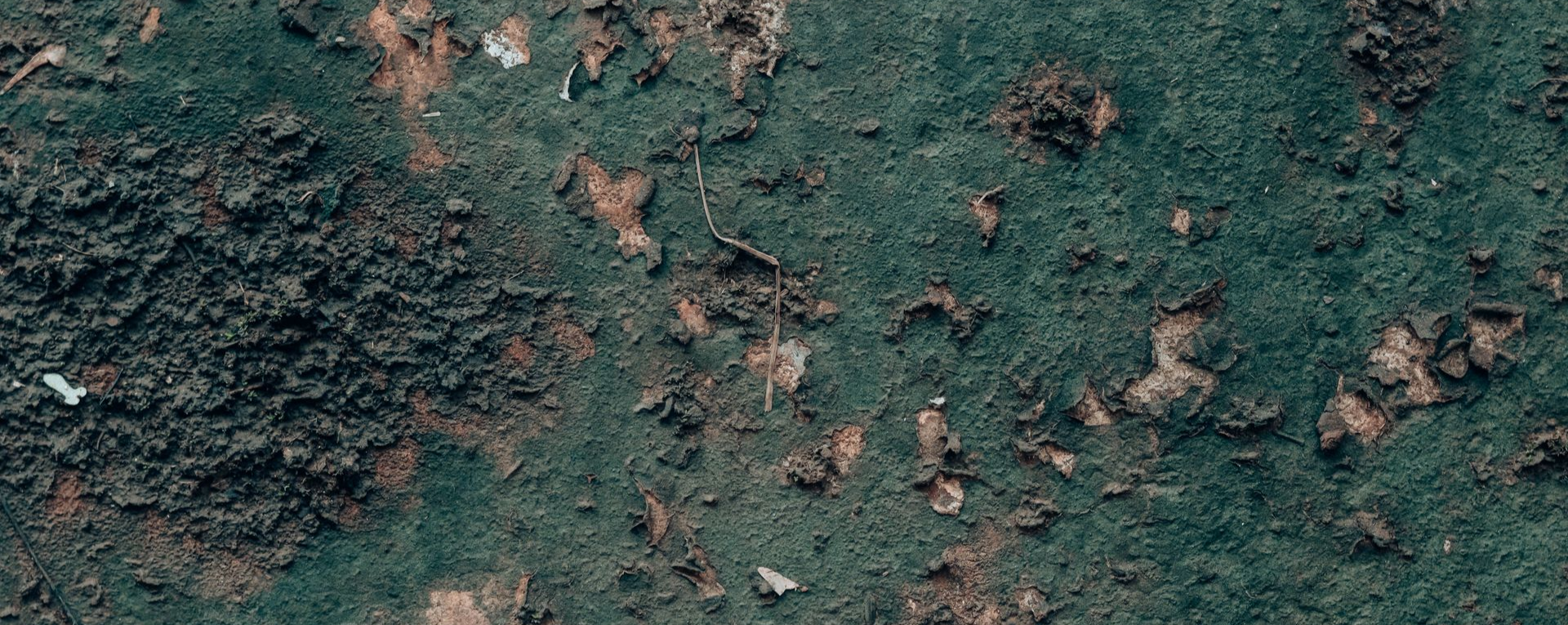 Gros plan d'un mur peint abîmé