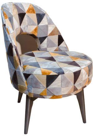 fauteuil hugo pivotant jaune