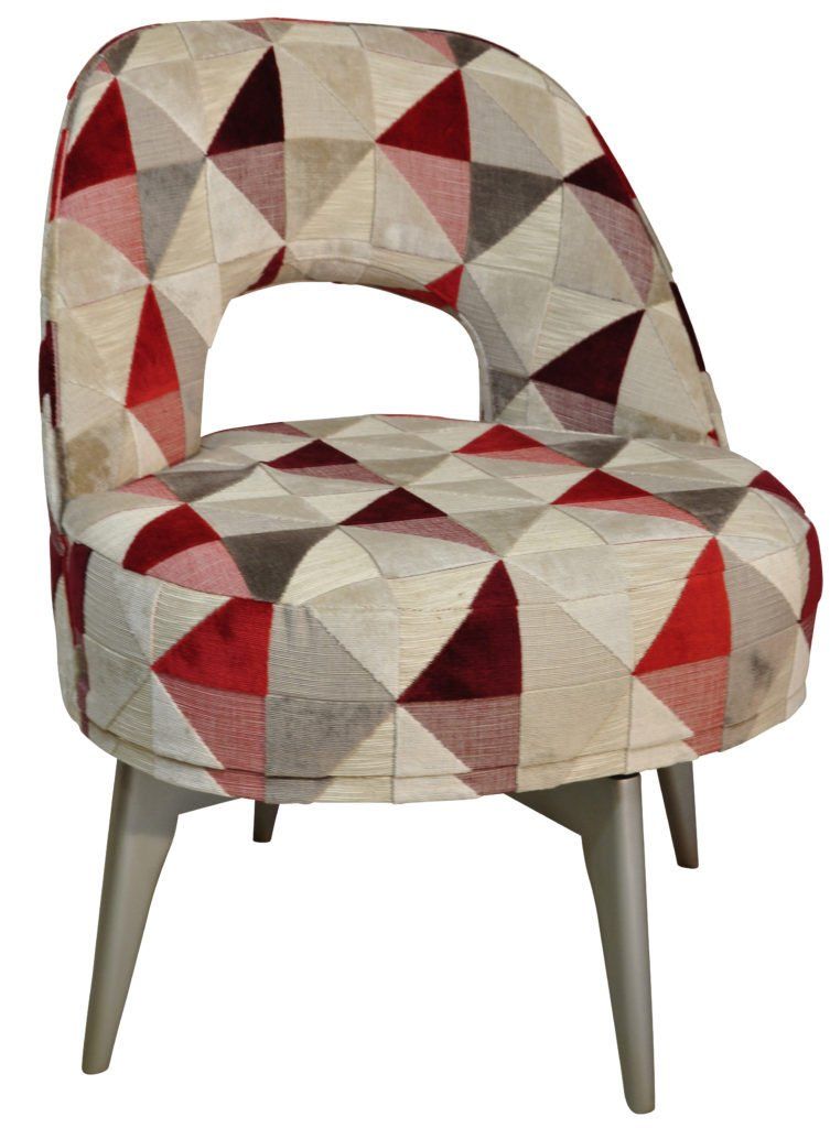 fauteuil hugo pivotant rouge