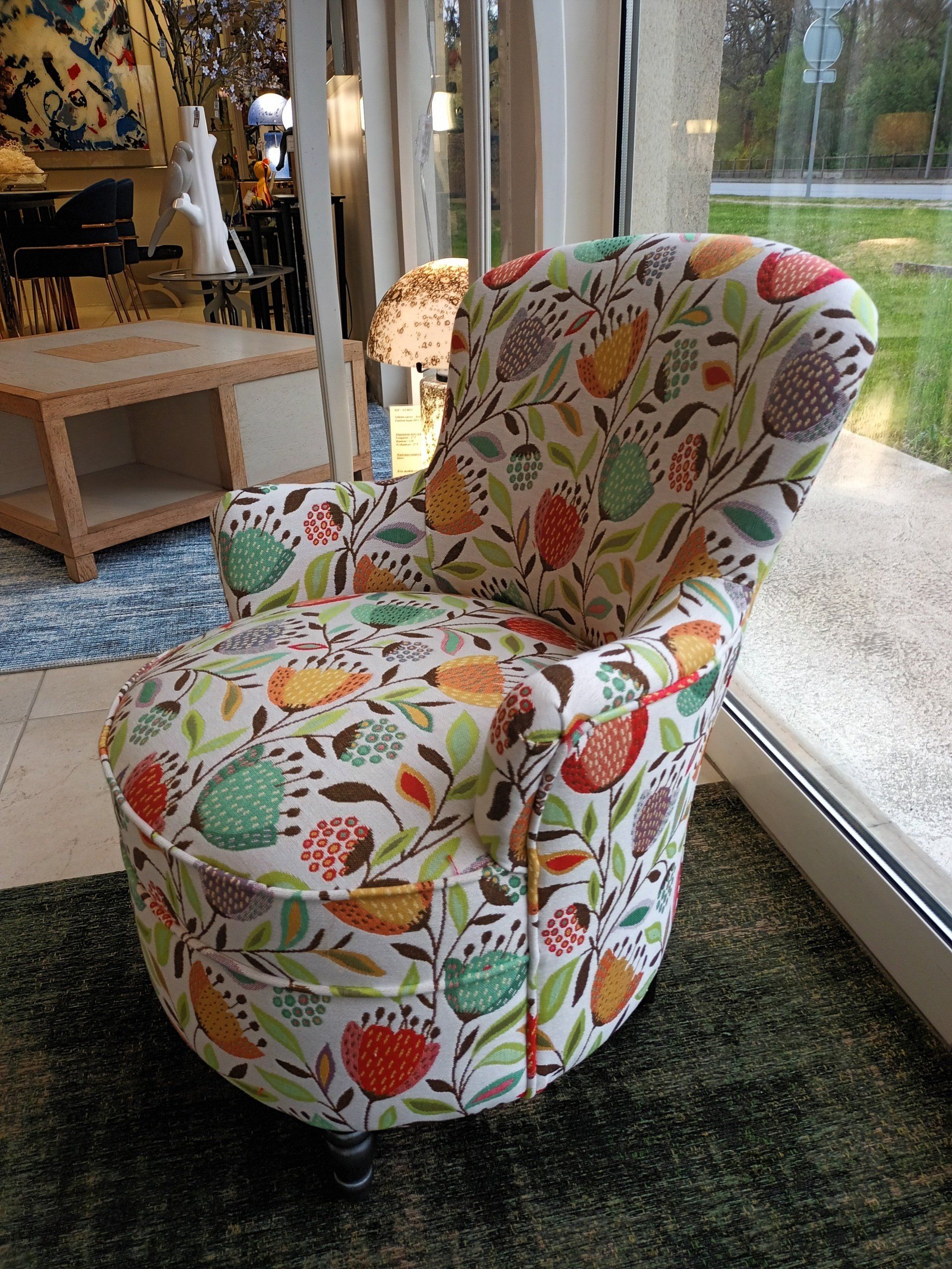 fauteuil lili fleuri