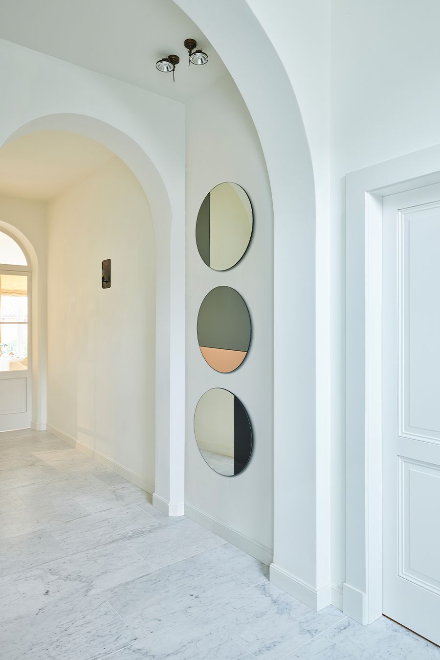 COMPOSITION MIROIRS RONDS Ø 58 CLAIR BRONZE ET GRIS