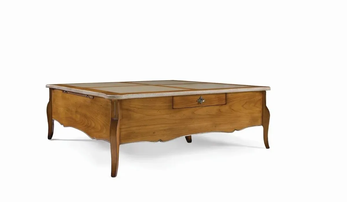 table basse carrée 4 tiroirs