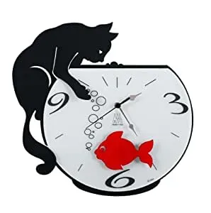 PENDULE TOMMY AND FISH NOIRE - AM/2241C71