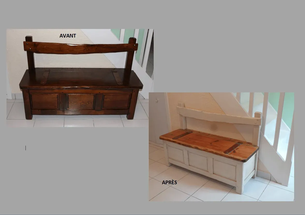 RELOOKING BANC COFFRE