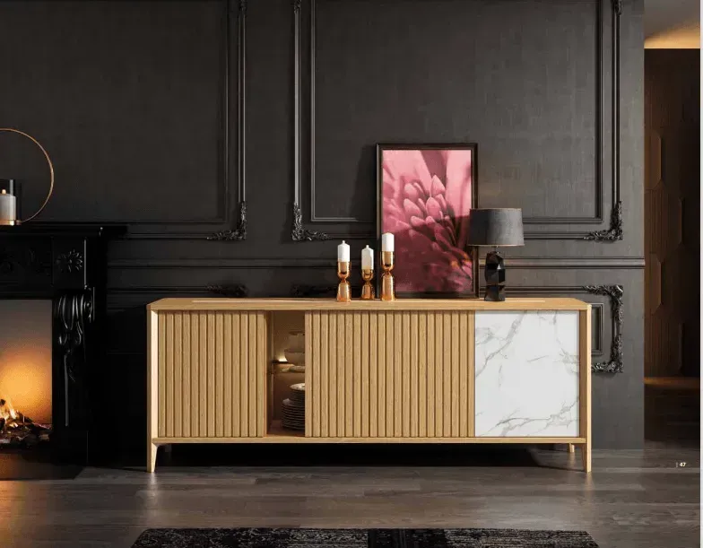 BUFFET BAS FLY 4 PORTES
FINITION CHENE NATUREL