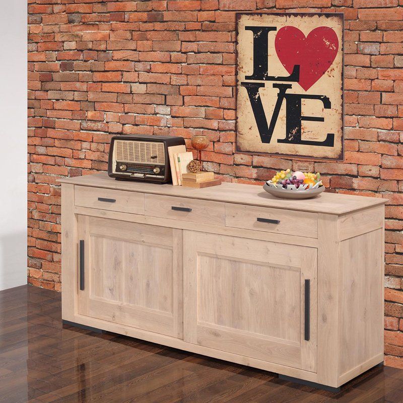 BUFFET BAS ESTRAN 2 PORTES 3 TIROIRS