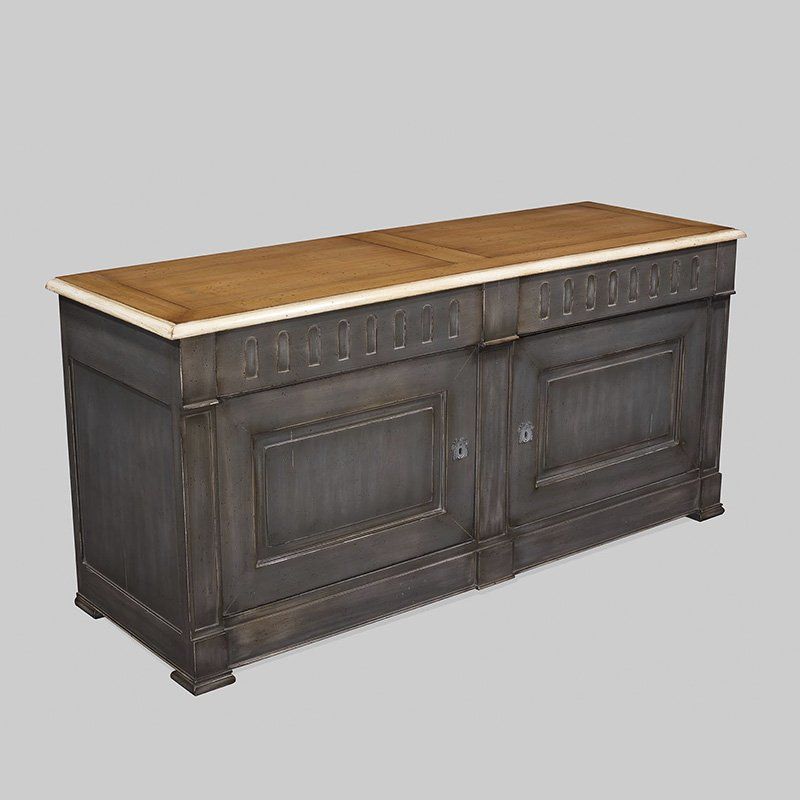BUFFET BAS ORSAY 2 PORTES 2 TIROIRS SUR SOCLE