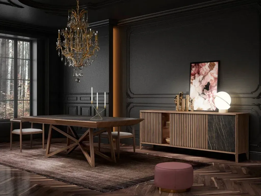 BUFFET BAS FLY 4 PORTES
FINITION NOYER