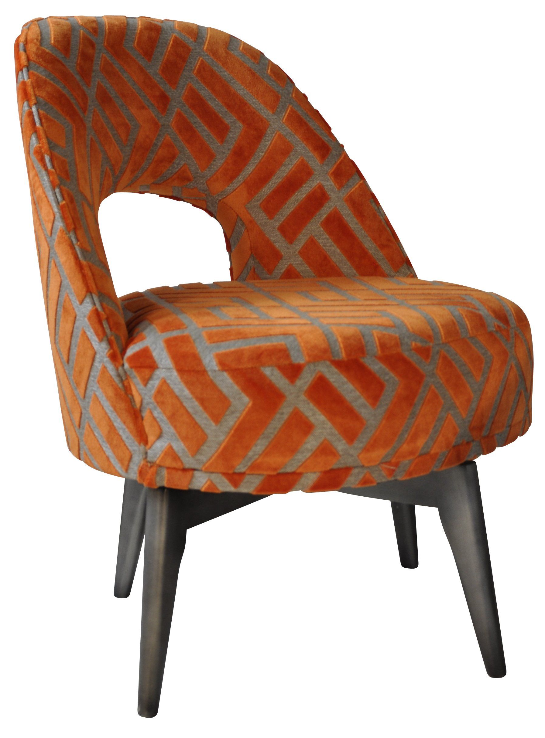 fauteuil hugo pivotant orange
