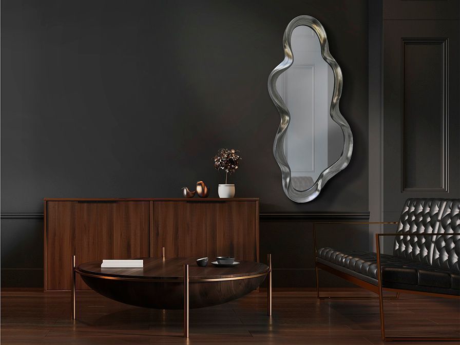 MIROIR CADRE ARGENT 135 X 62