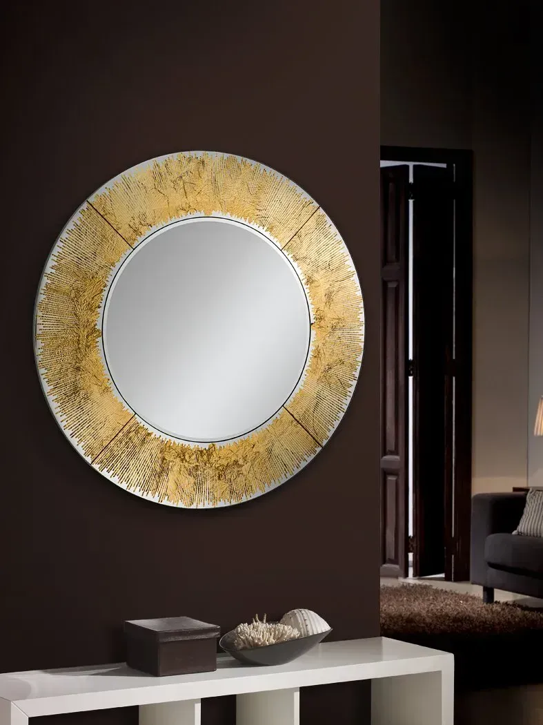 MIROIR ROND OR Ø 100 