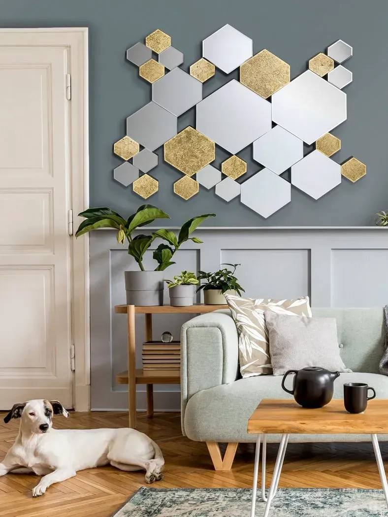 MIROIR MULTI OR 121 X 92 