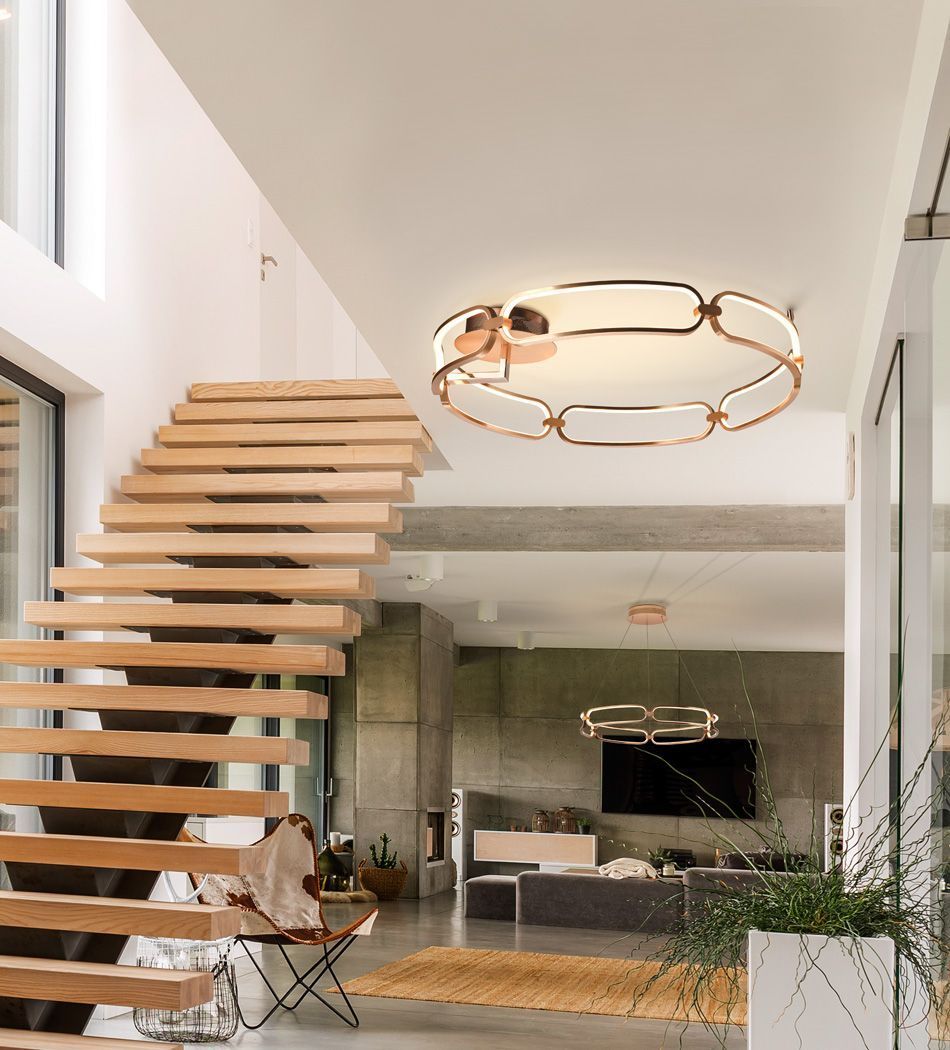 PLAFONNIER LED OR ROSE SC786508