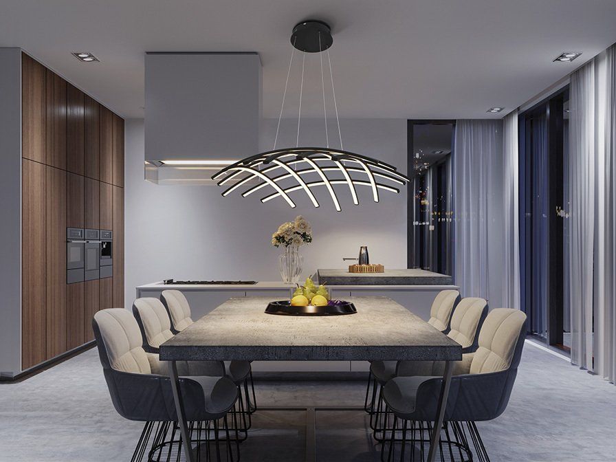 SUSPENSION LED TRAMA NOIR SC797122