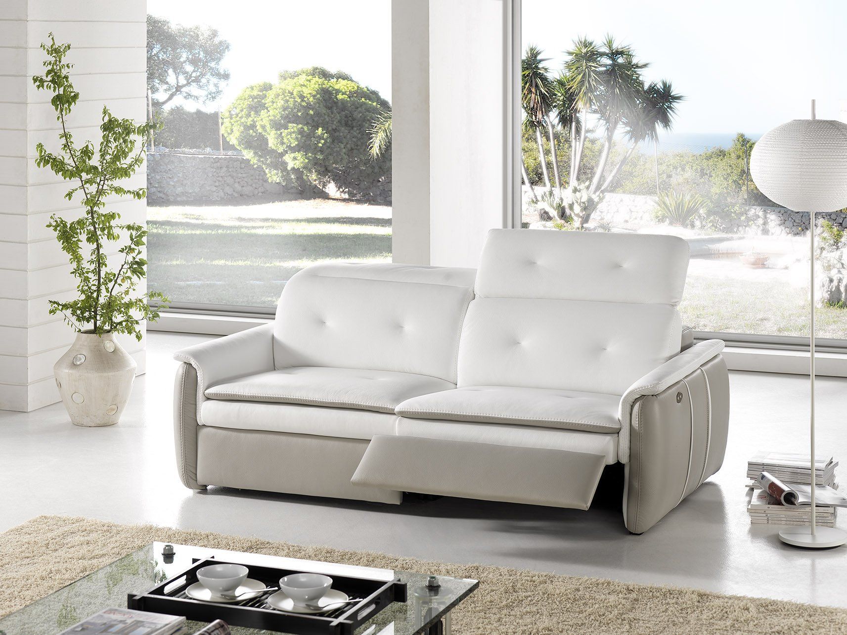 canapé 2.5 places relax électrique prayo