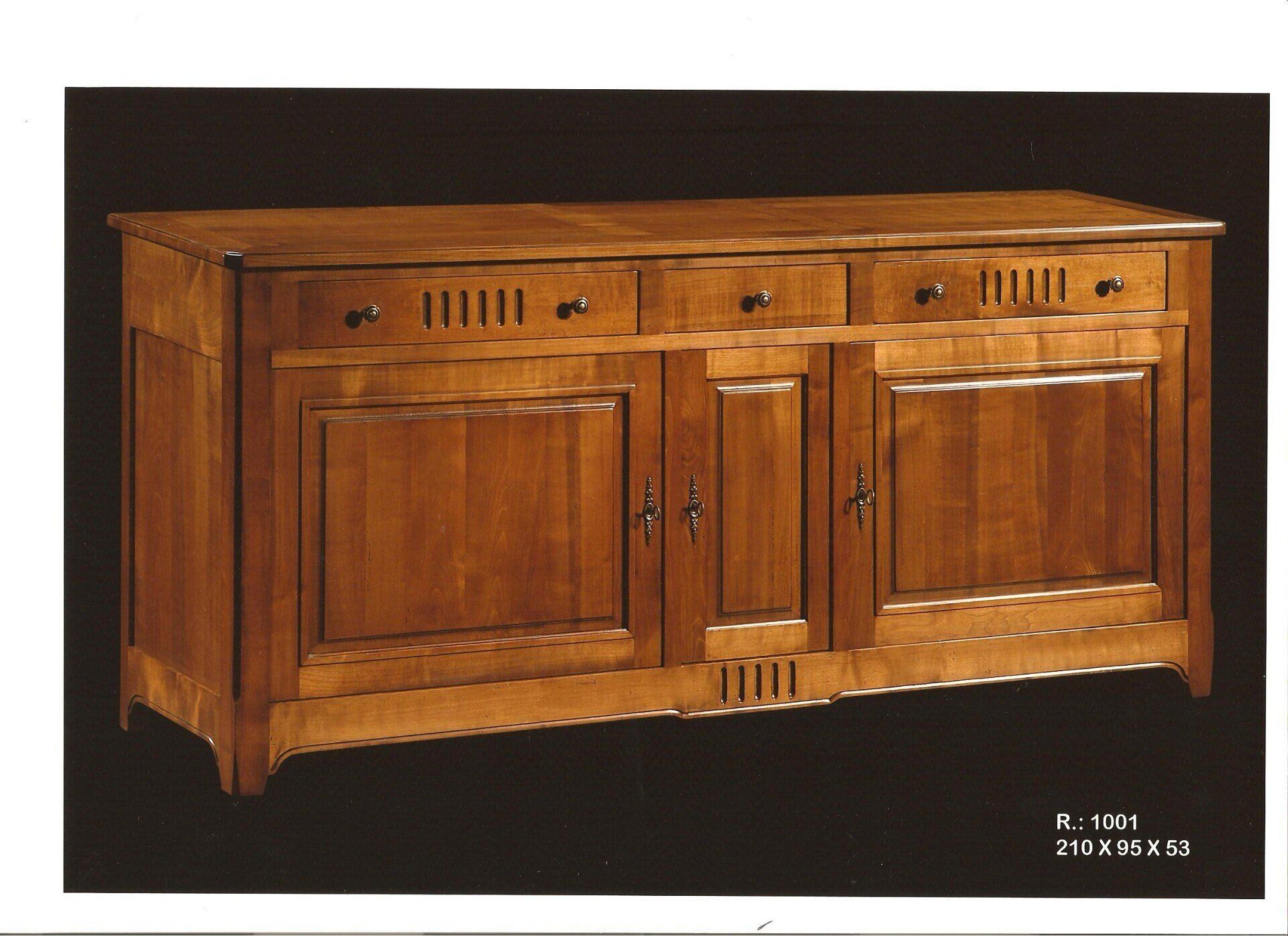 BUFFET BAS 3 PORTES 3 TIROIRS