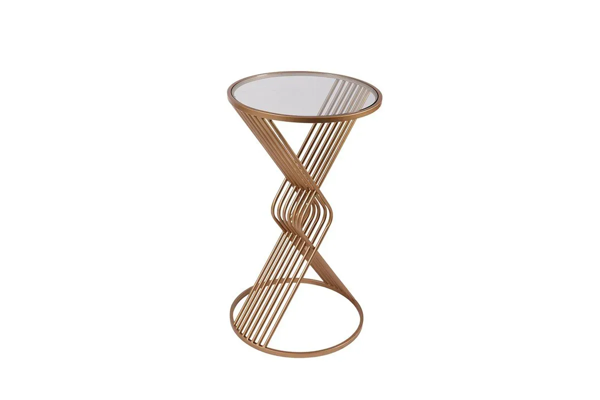 SELLETE RONDE MÉTAL OR - Ø 40 X H. 70 - SO/1370