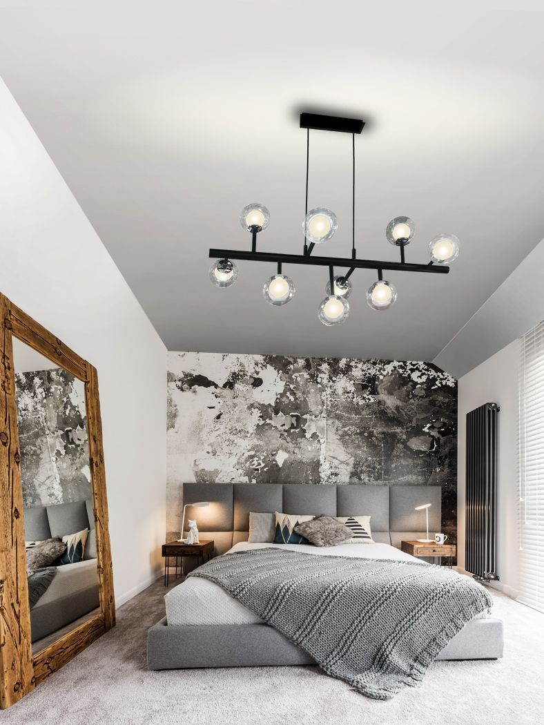 SUSPENSION 9 LUMIERES LED SC345509