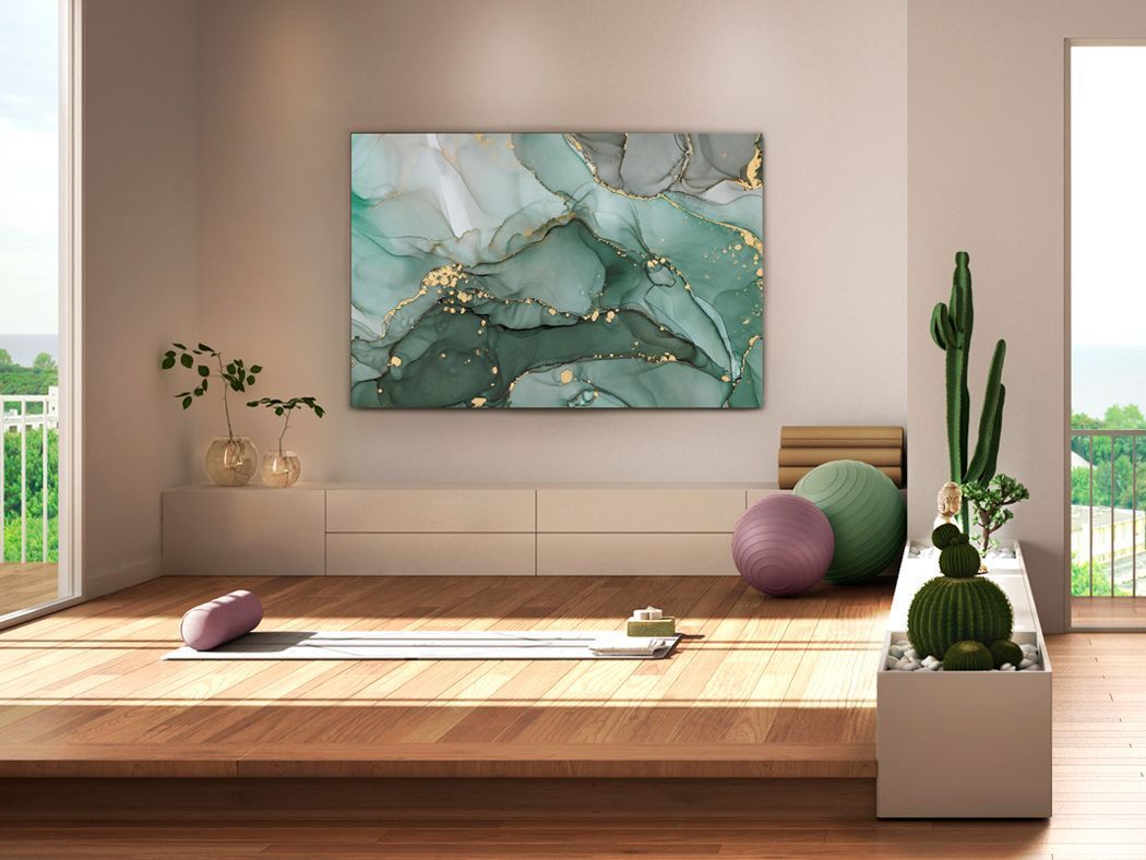  IMPRESSION SUR VERRE 180 X 120 FOND MARIN SC913571