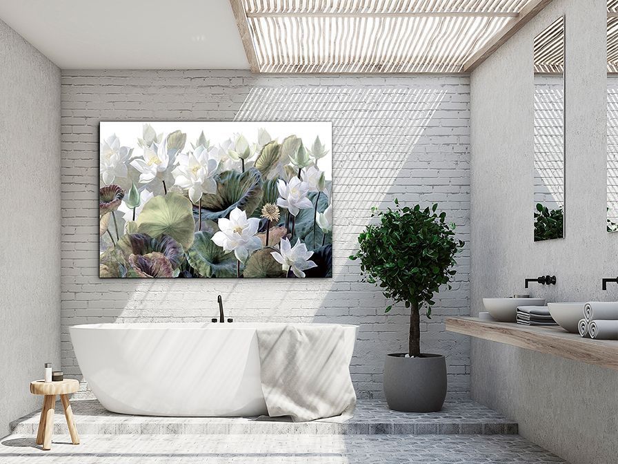  IMPRESSION SUR VERRE 150 X 100 NENUPHARE SC408295