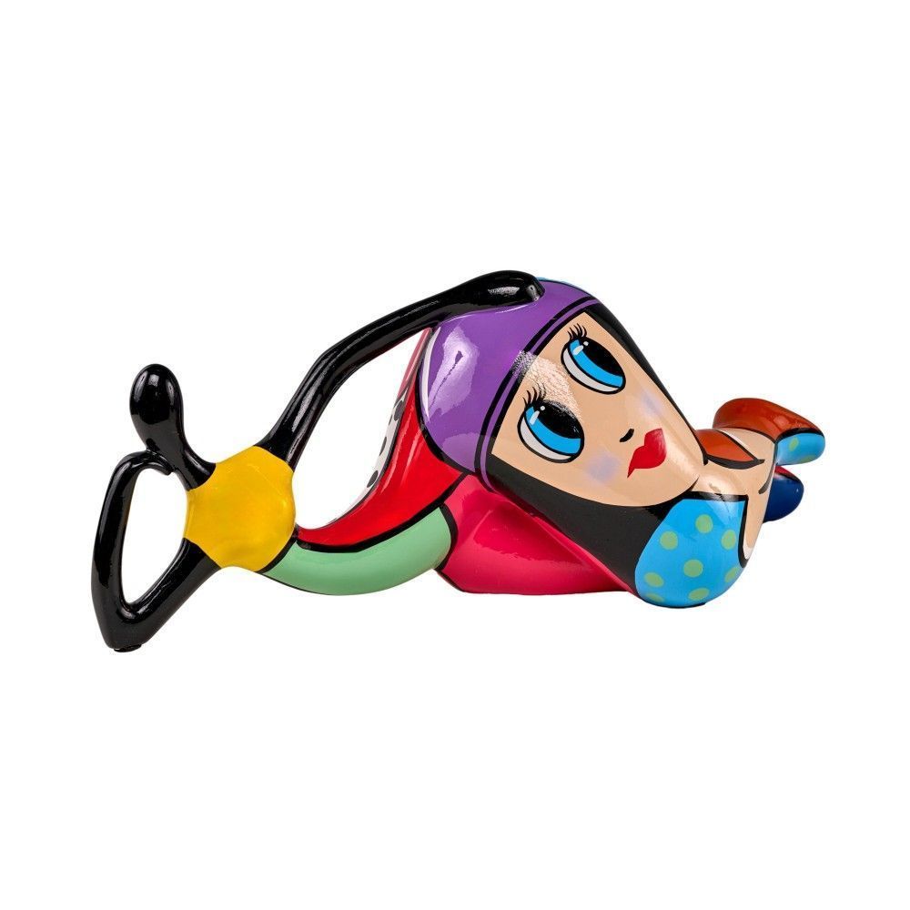 STATUE FEMME LADY
 MULTICOLORE