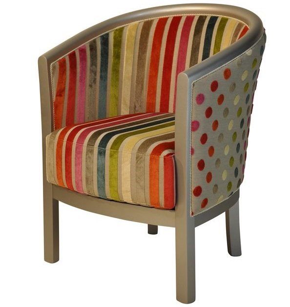 fauteuil julien rayure