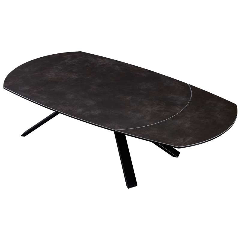 table basse carrée métal - verre et bois 