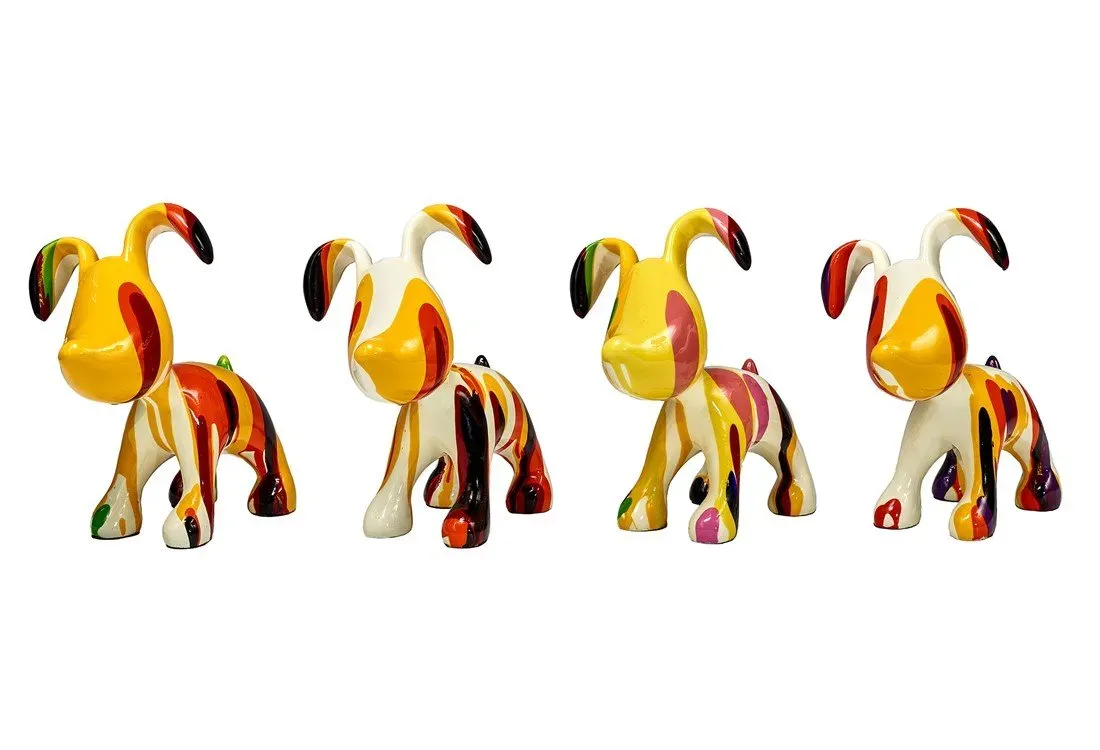 CHIENS DÉCO MULTICOLORES - DA/E12