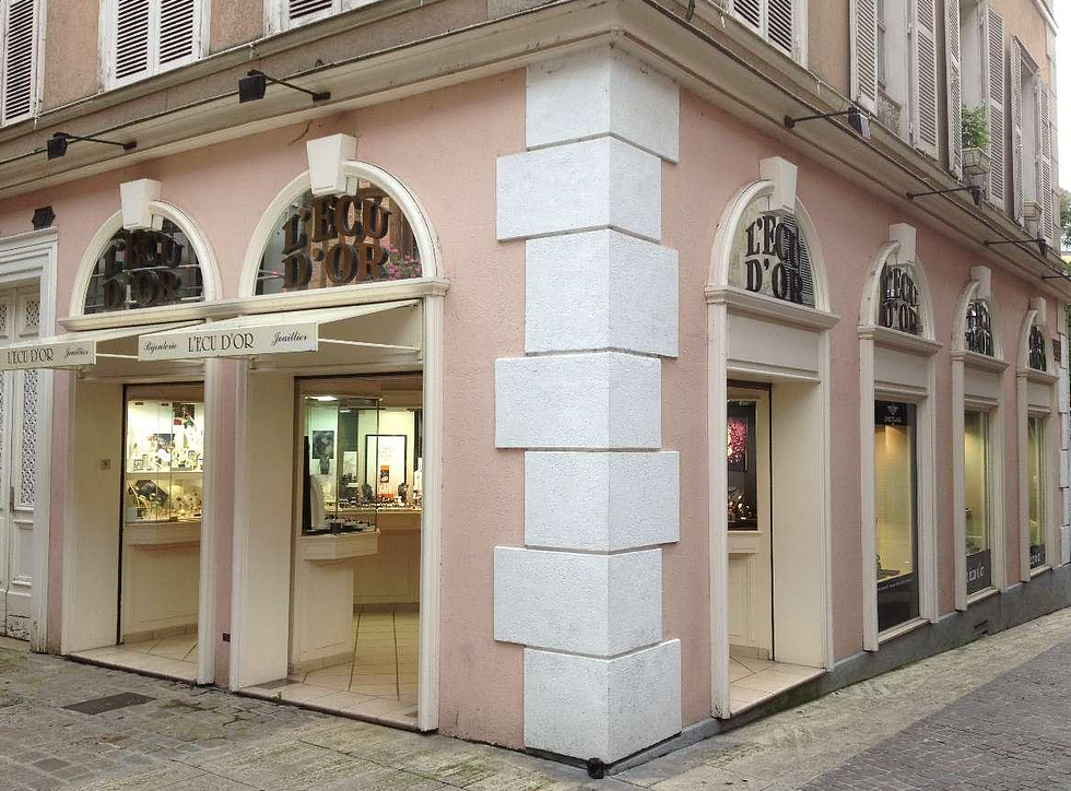 L'extérieur de la boutique
