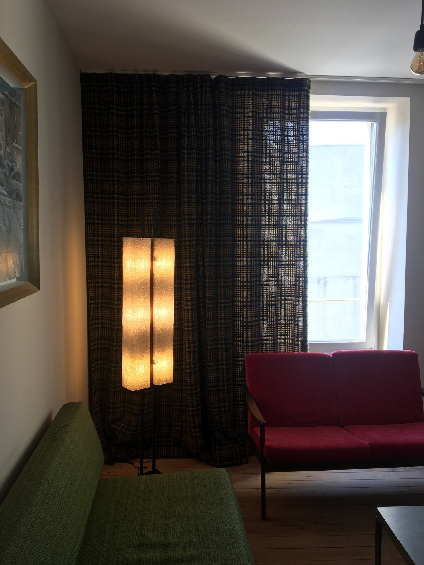 Confection de rideau de laine