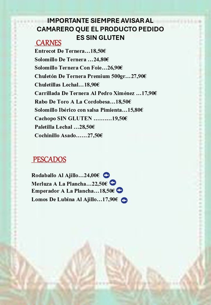 Un menú con un marco dorado y flores.