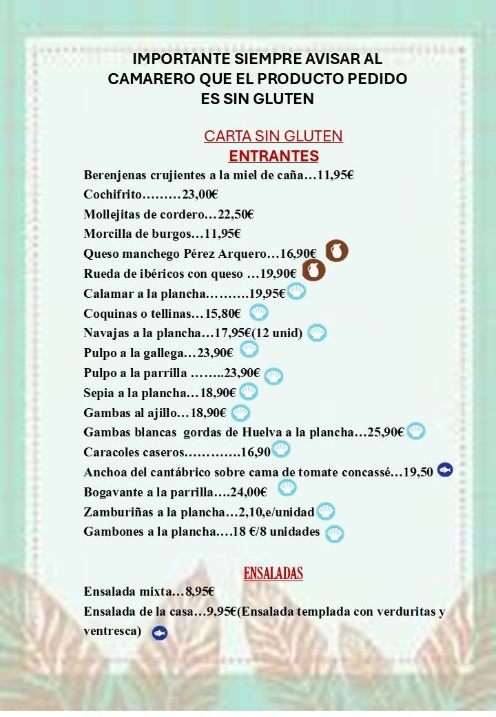 Un menú con un marco dorado y flores.