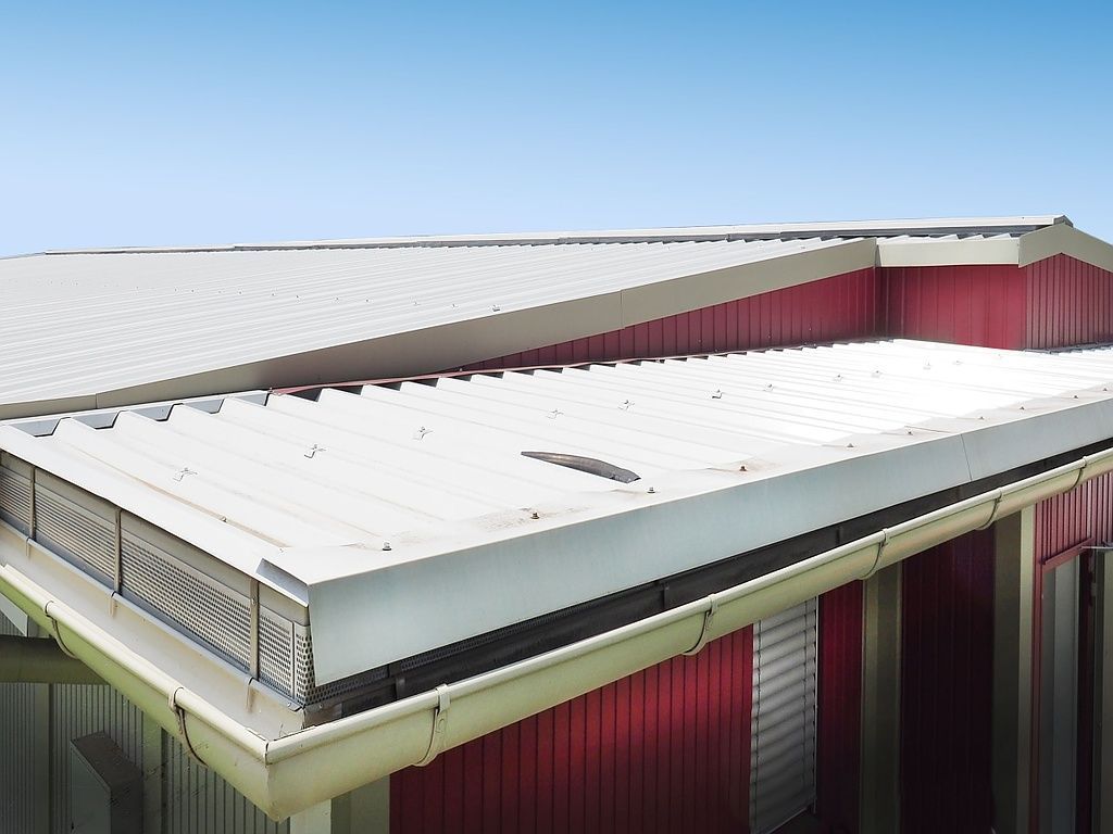 Dach der Containeranlage