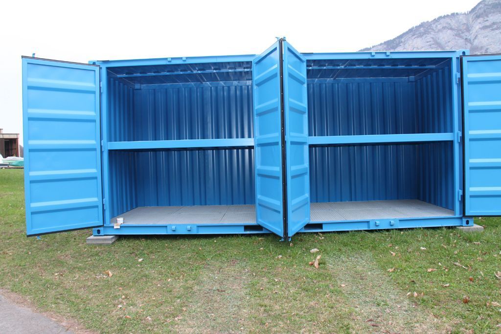 TREMCO Lagercontainer mit Zwischenboden