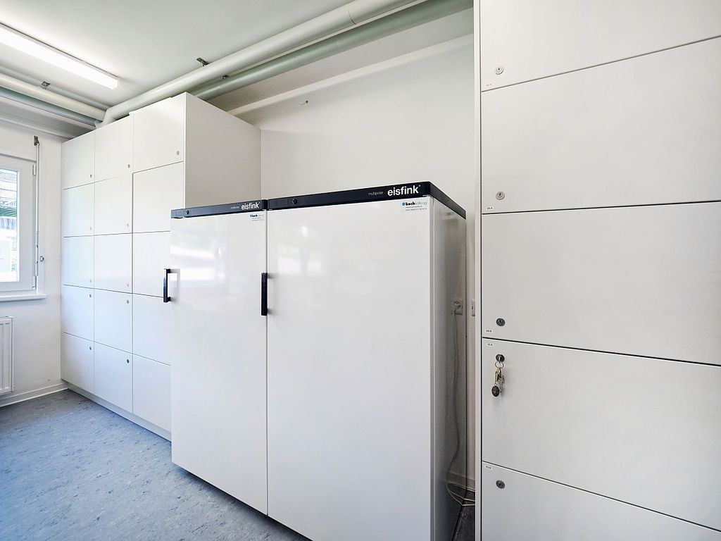 Innenbereich der Containeranlage