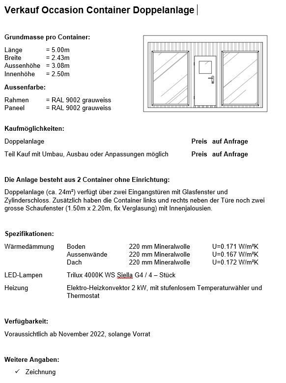 TREMCO 2-fach Containeranlage