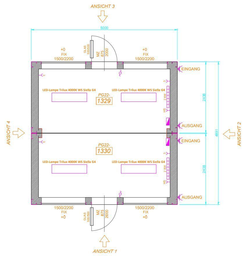 TREMCO 2-fach Containeranlage